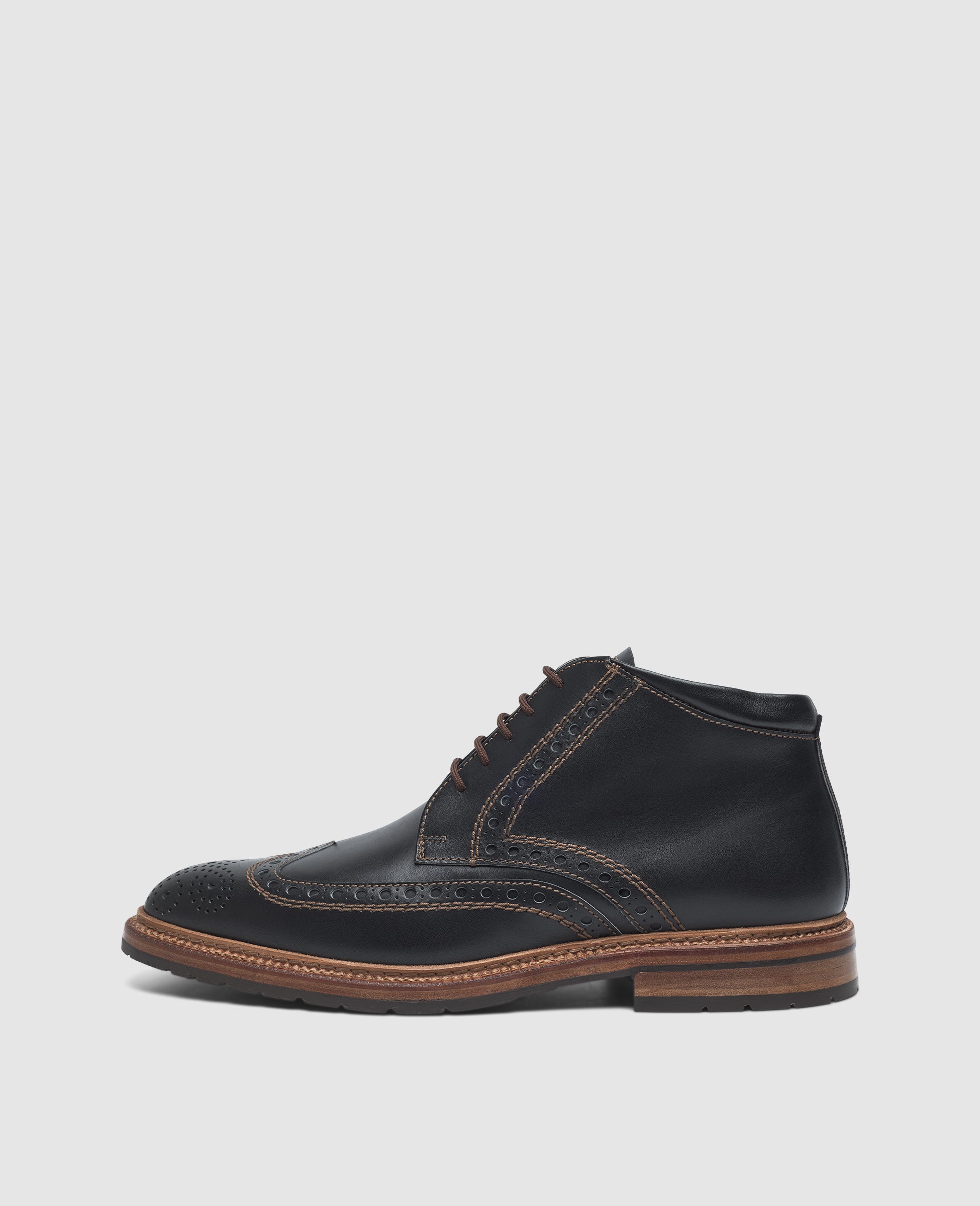 dinkelacker-luzern-full-brogue-sc-herren-stiefelette-schwarz image 1