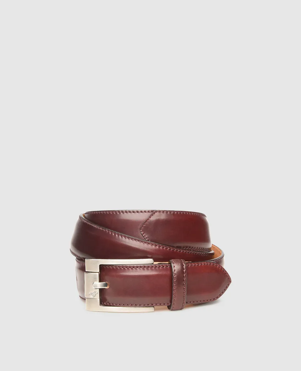 dinkelacker-bazil-plain-c-lederg-rtel-35-mm-oxblood image 1