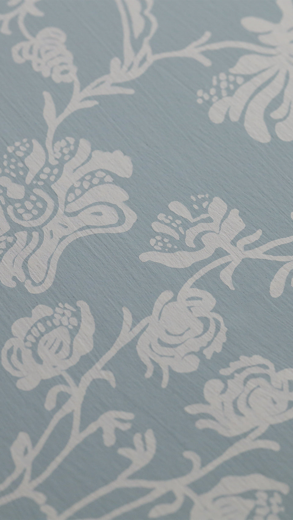 hembus-tapete-4072-chrysanthemen-blau-papiertapete image 2