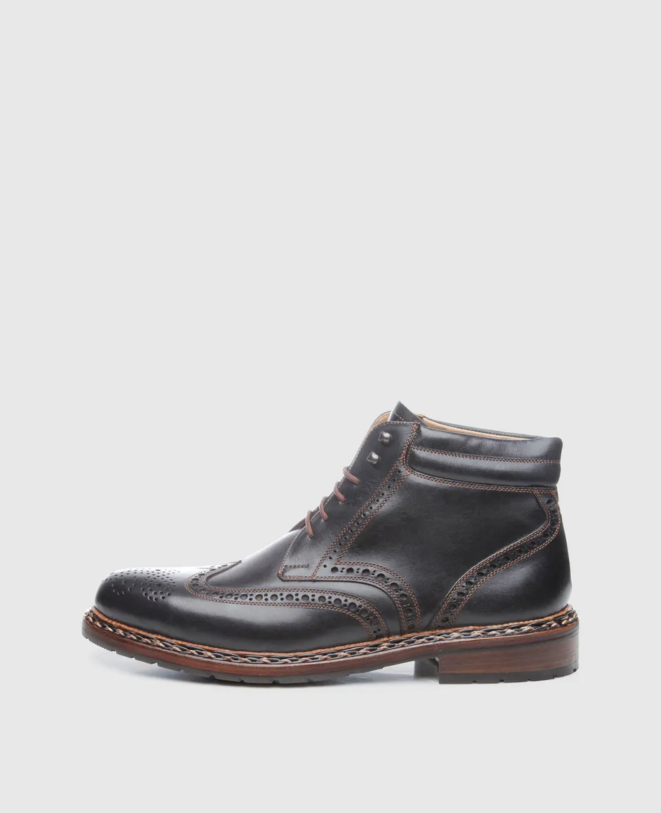 dinkelacker-buda-full-brogue-fc-herrenboot-schwarz image 1