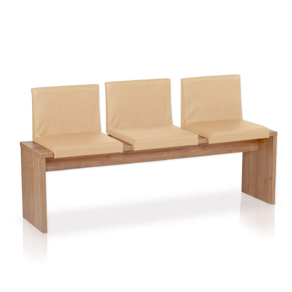 lycce-bankauflage-klemmkissen-1-leiste-mit-r-ckenkissen-kunstleder-beige image 1
