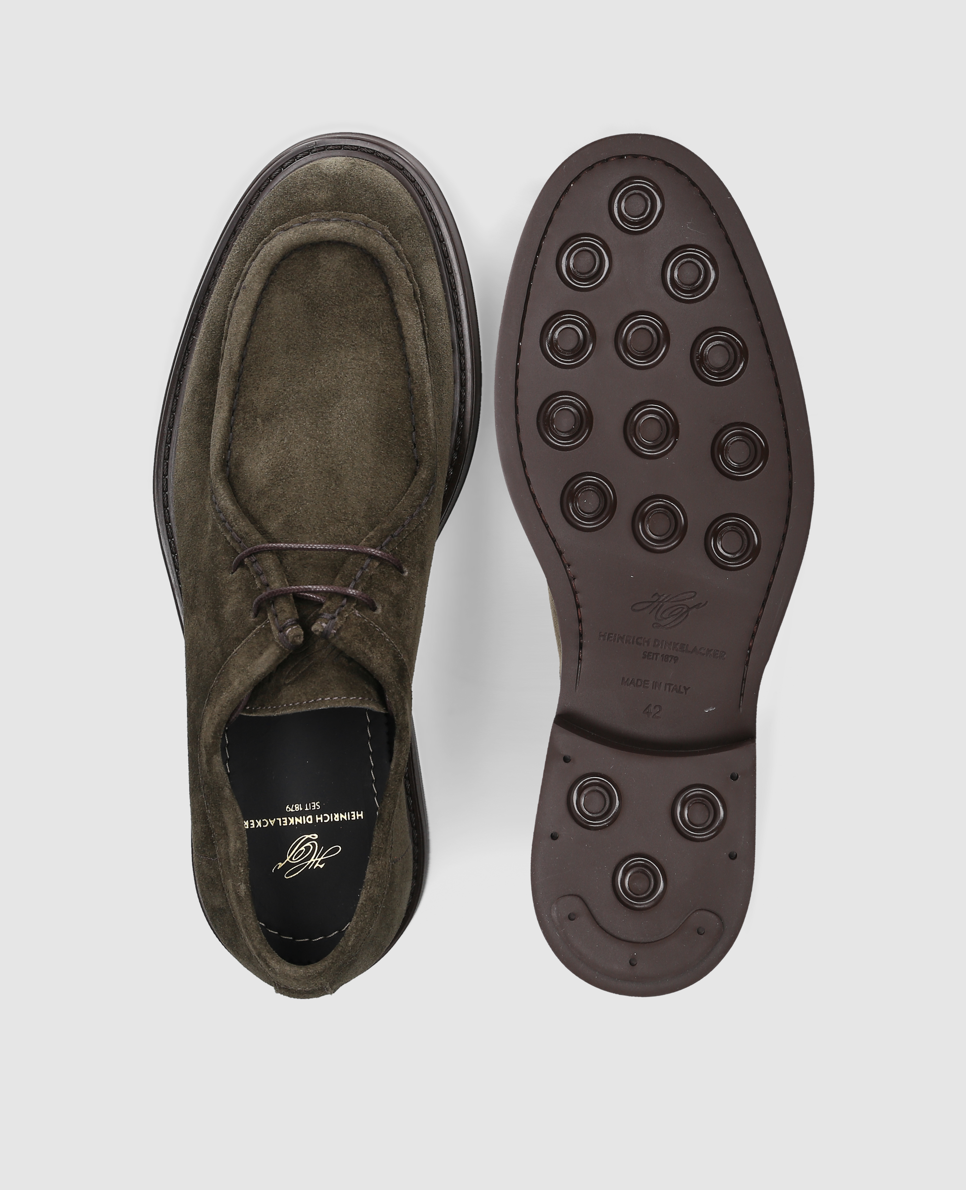 dinkelacker-florenz-plain-v-schn-rschuh-velours-dunkelgr-n image 7