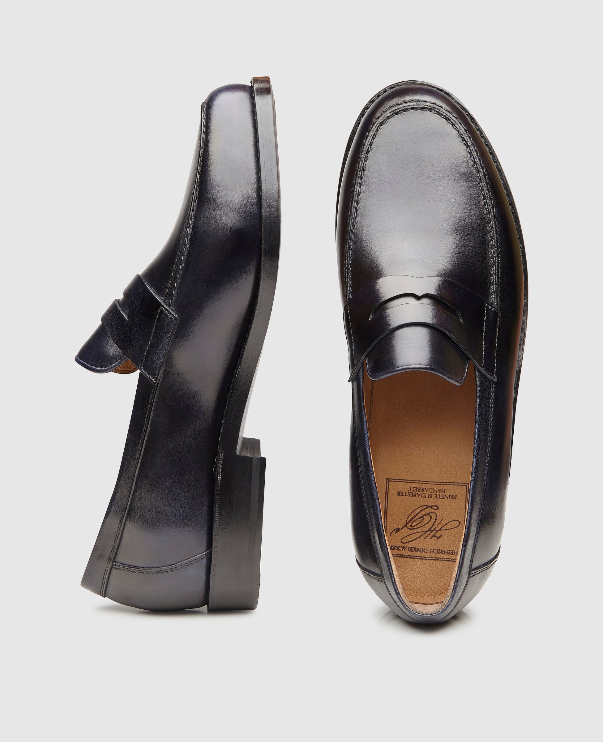 dinkelacker-wien-plain-tc-herren-penny-loafer-midnight-blau image 5