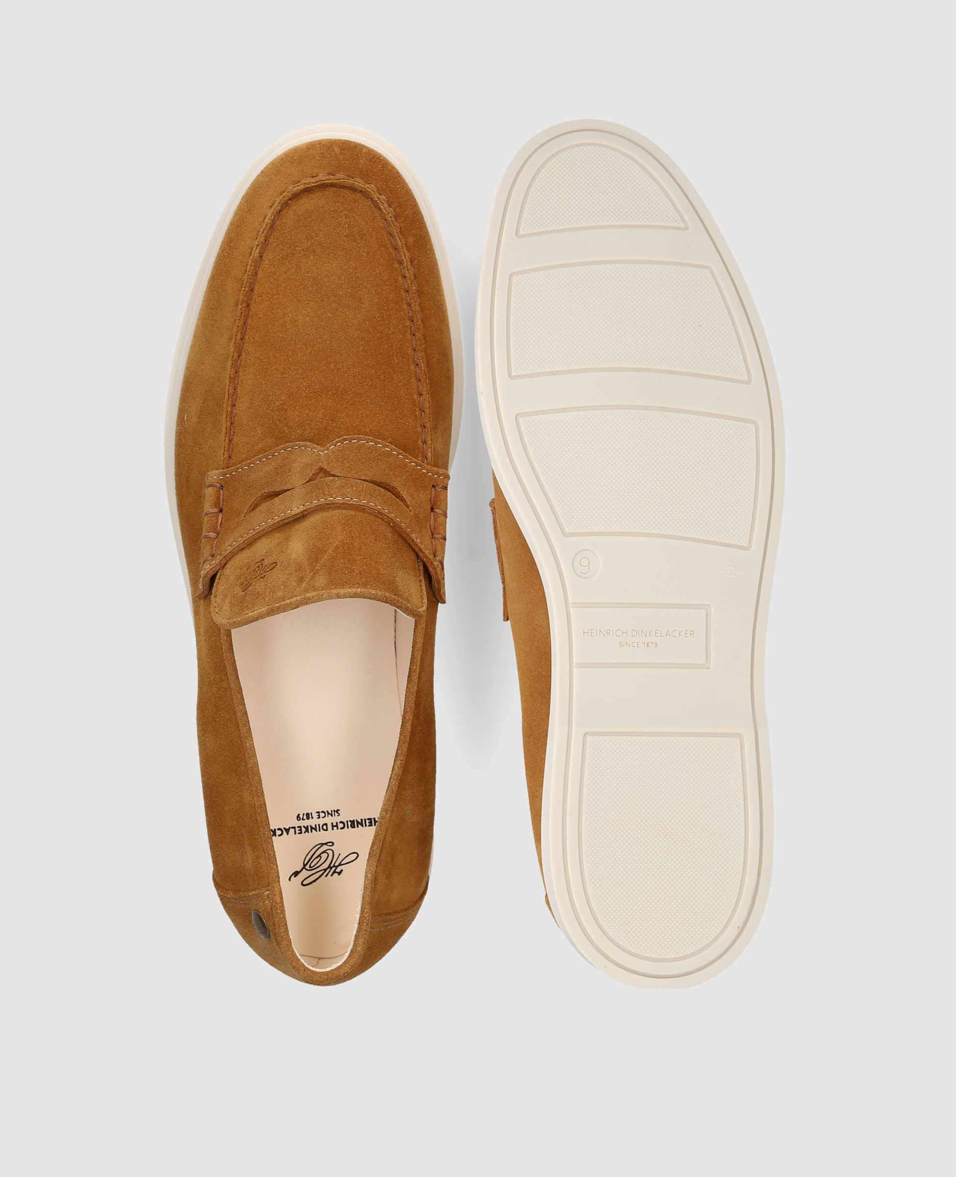 dinkelacker-genua-plain-v-loafer-braun-velours image 8