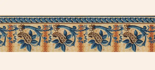hembus-borte-524-c-cilie-papiertapetenborte-blau-25-cm image 1