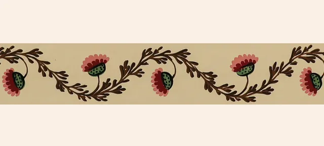 hembus-borte-561-teatime-bord-re-7-cm-beige-mohnblumen image 1