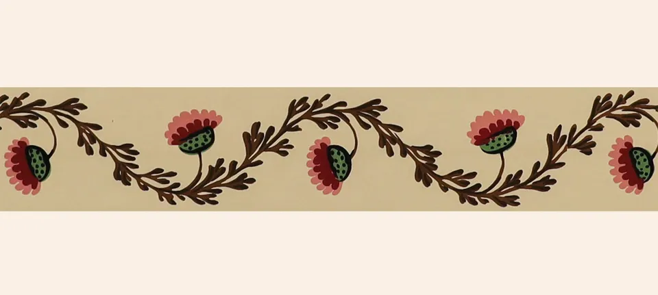 hembus-borte-561-teatime-bord-re-7-cm-beige-mohnblumen image 1