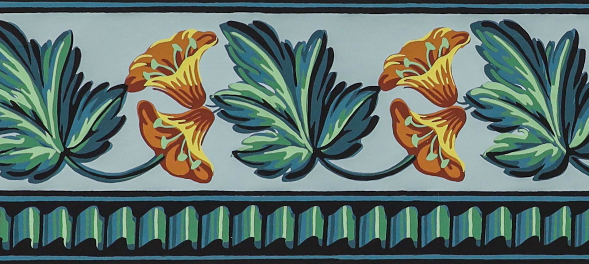 hembus-borte-5050-glockenblumen-tapetenborte-blaugr-n image 2