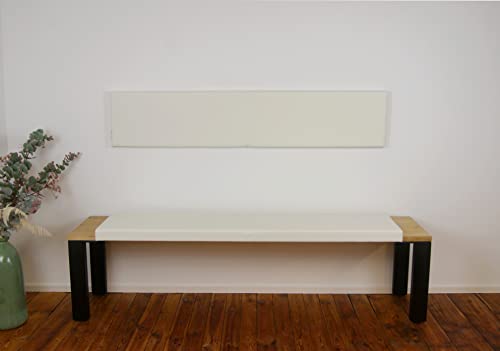 lycce-klemmkissen-sitzkissen-kunstleder-wei-115-x-38-cm-2-sitzer image 6