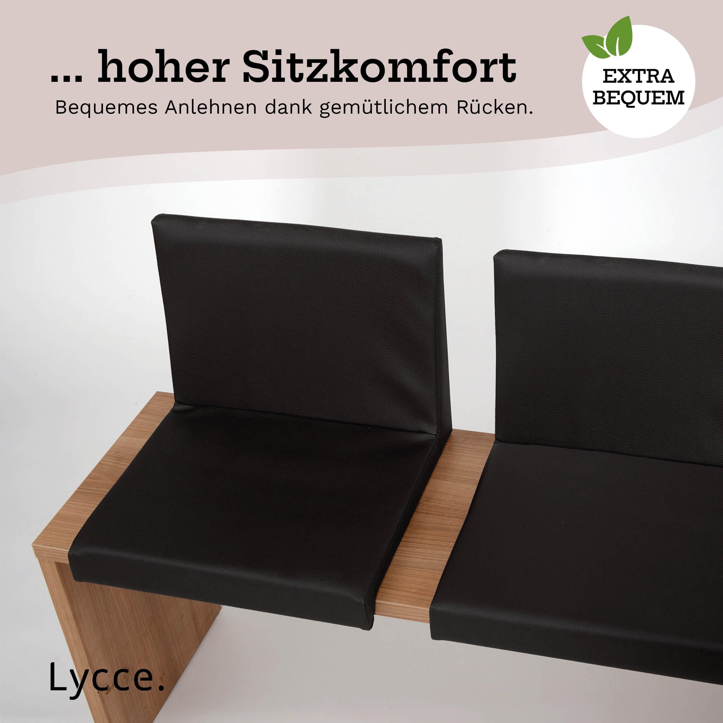 lycce-bankauflage-klemmkissen-1-leiste-mit-r-ckenkissen-kunstleder-schwarz image 7