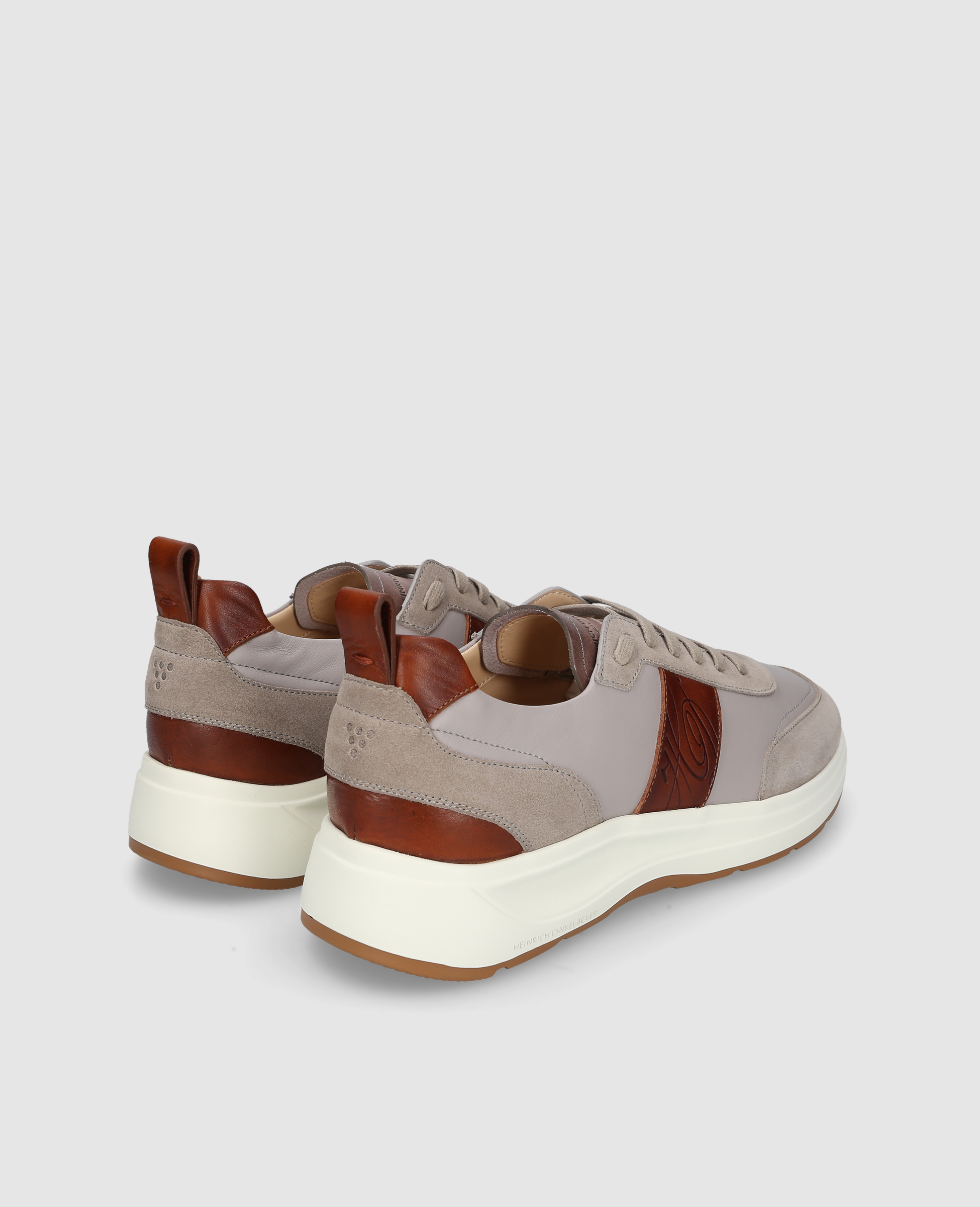 dinkelacker-toronto-sneaker-cl-sneaker-grau-braun-vachetta image 3
