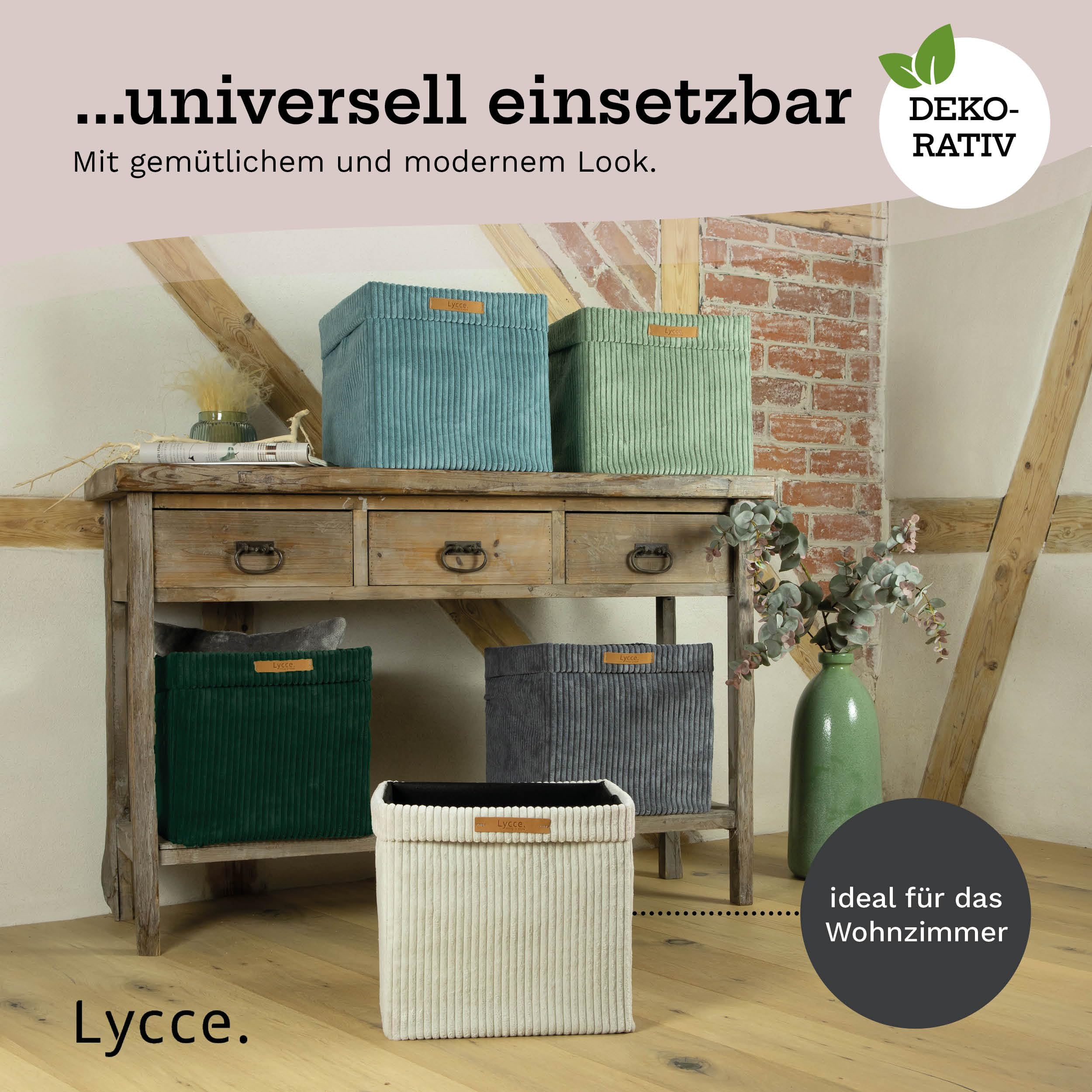 lycce-kallax-box-cord-faltbox-mit-abnehmbarem-bezug-t-rkis-33-x-33-x-31-cm image 6