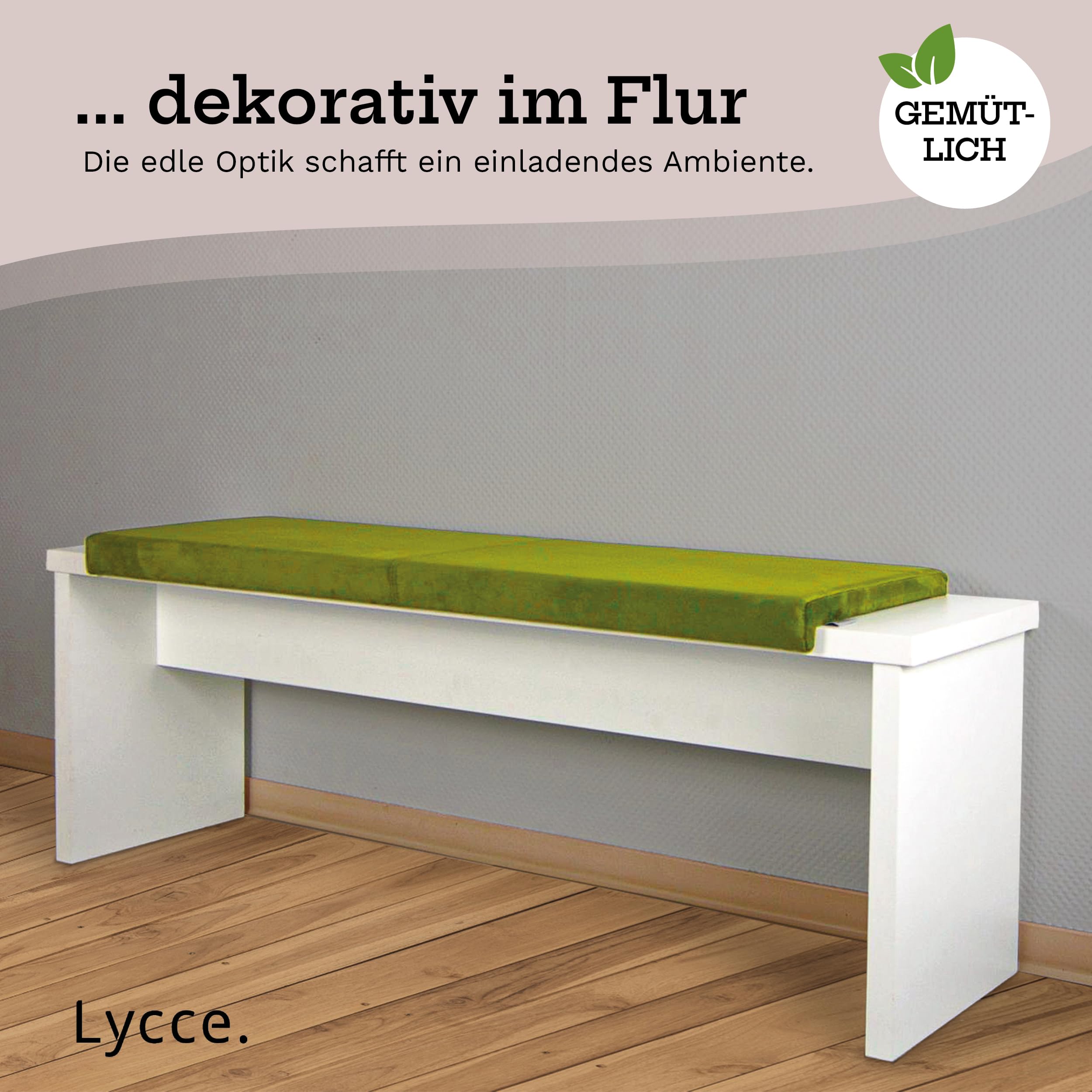 lycce-bankauflage-klemmkissen-1-leiste-2-sitzer-samt-oliv-115x38x6-cm image 6