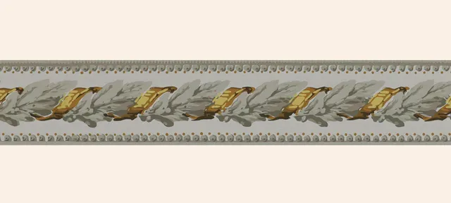 hembus-borte-462-federn-in-gelb-papiertapeten-borte-goldgelb-8-5-cm image 1