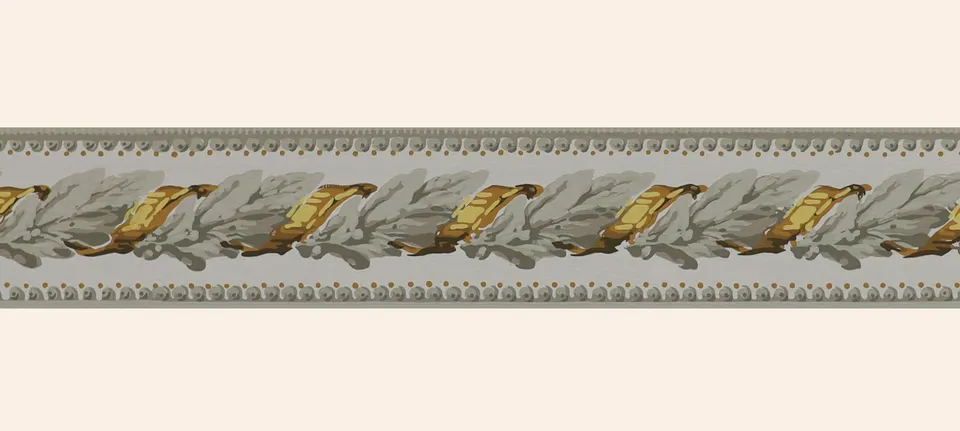 hembus-borte-462-federn-in-gelb-papiertapeten-borte-goldgelb-8-5-cm image 1