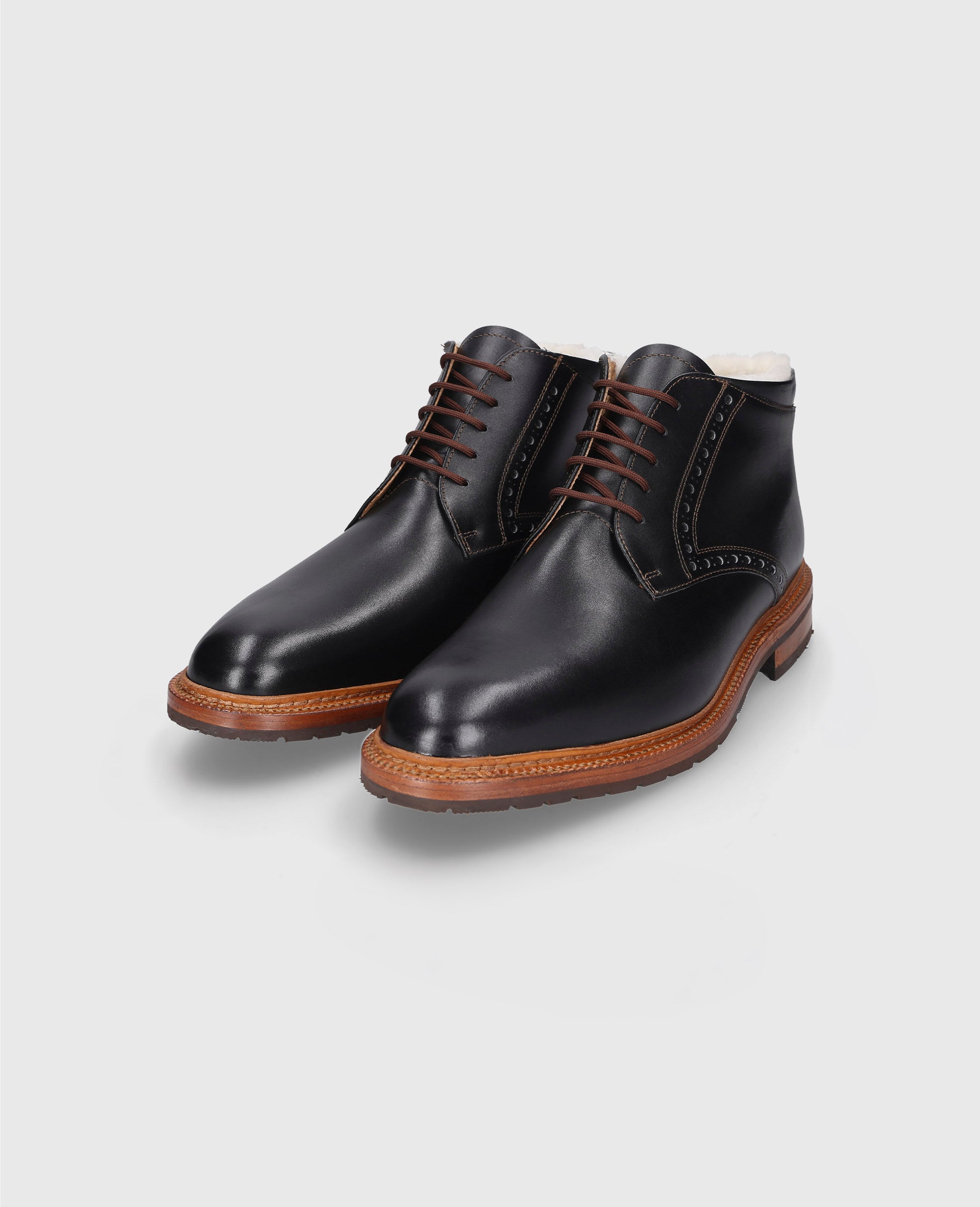 dinkelacker-luzern-full-brogue-bc-boot-schwarz-lammfell image 2