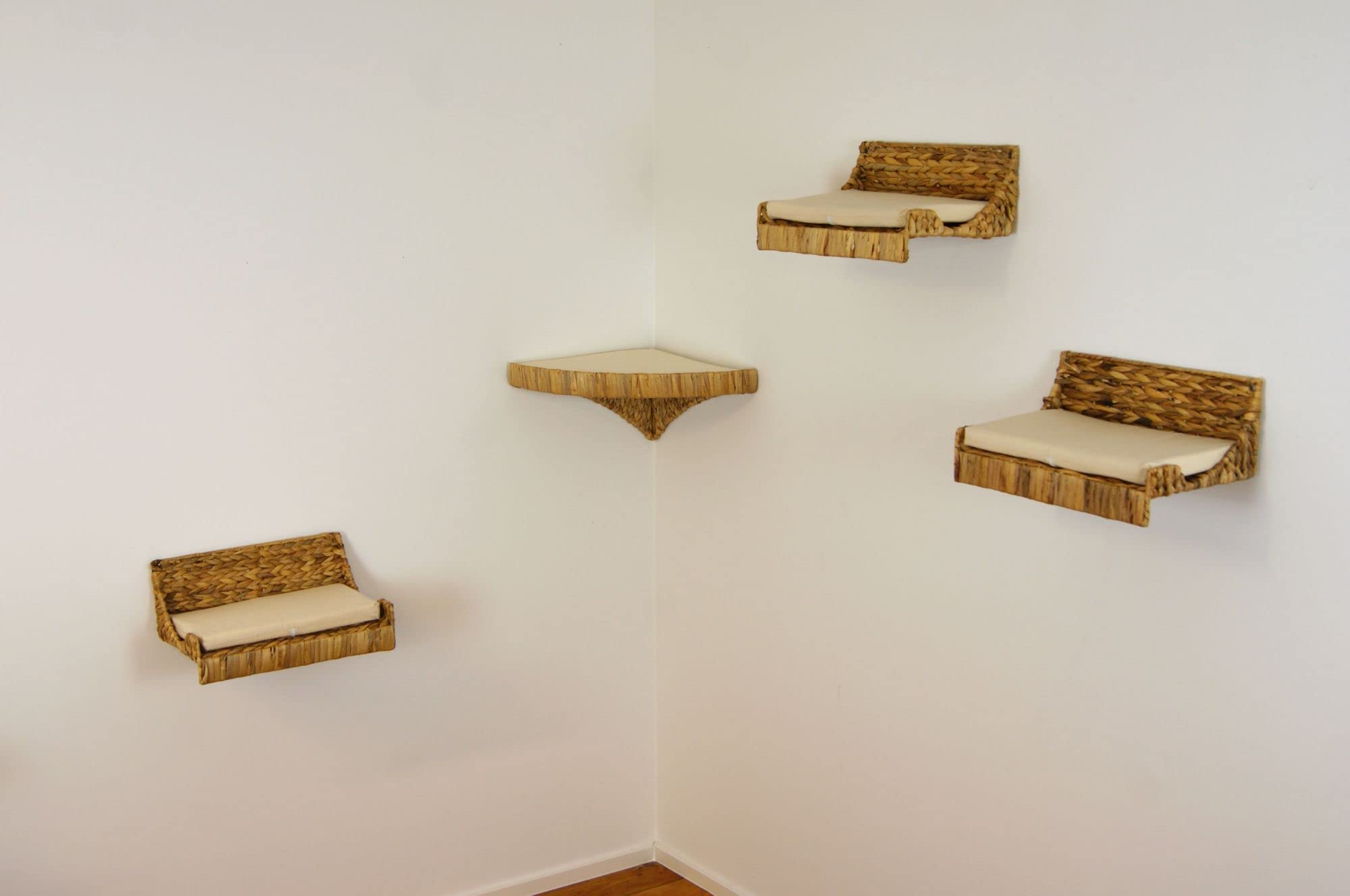 lycce-katzen-kletterwand-wasserhyazinthe-4er-set-mit-kissen image 3