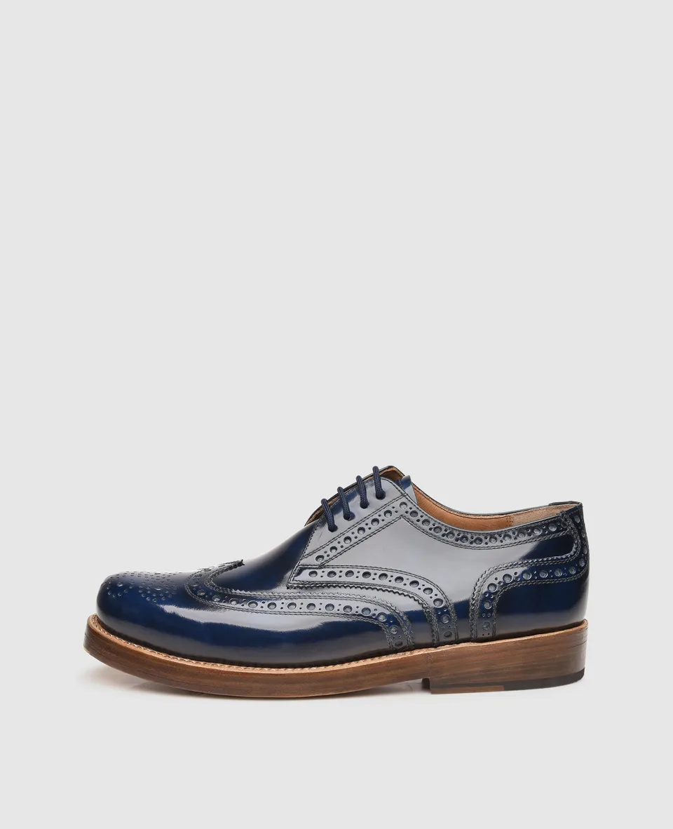dinkelacker-rio-full-brogue-bl-blau-derby image 1