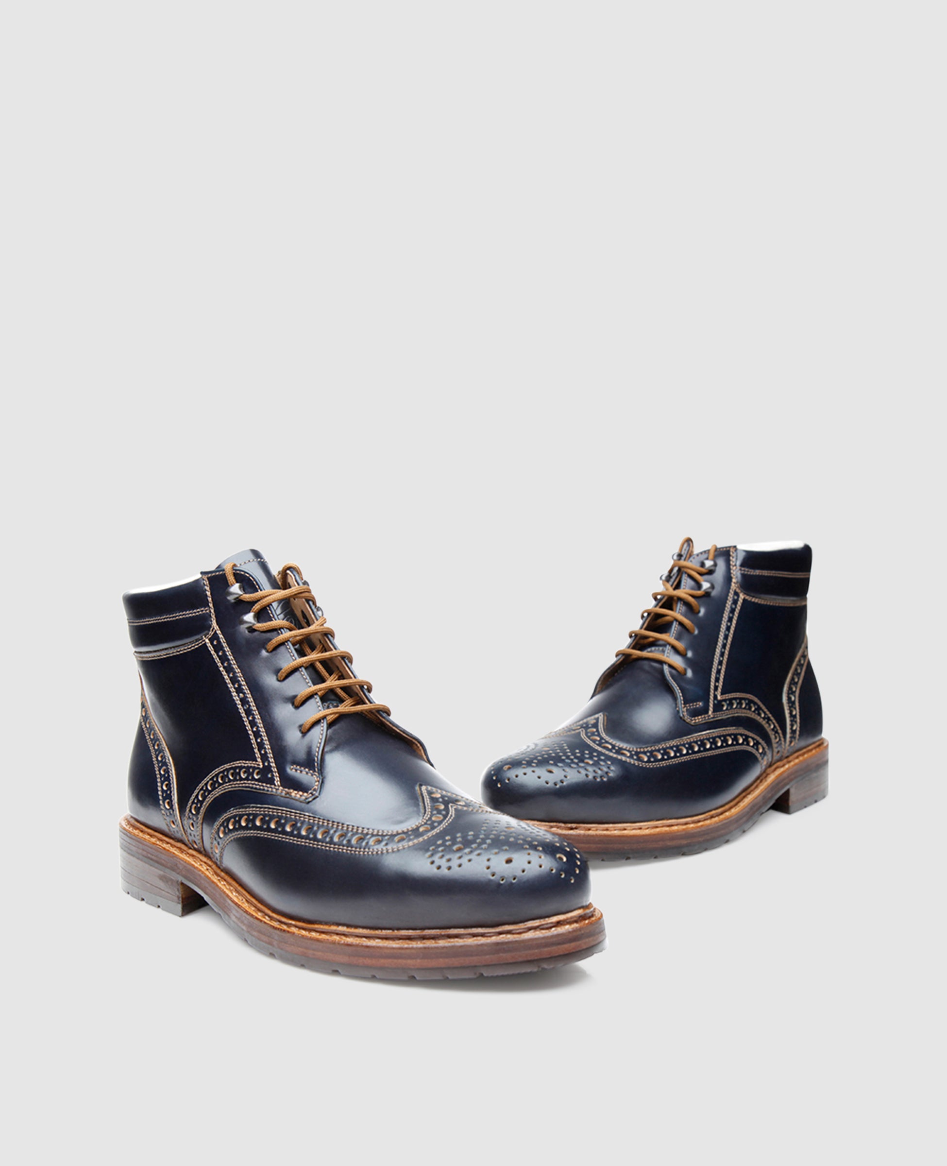 dinkelacker-buda-full-brogue-c-boot-navy-shell-cordovan image 4