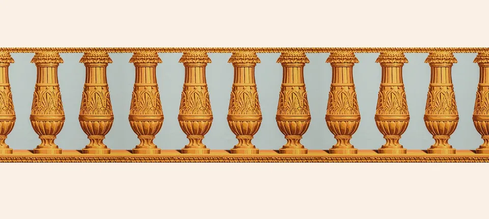 hembus-paneele-4054-balustrade-papiertapete-gold image 1