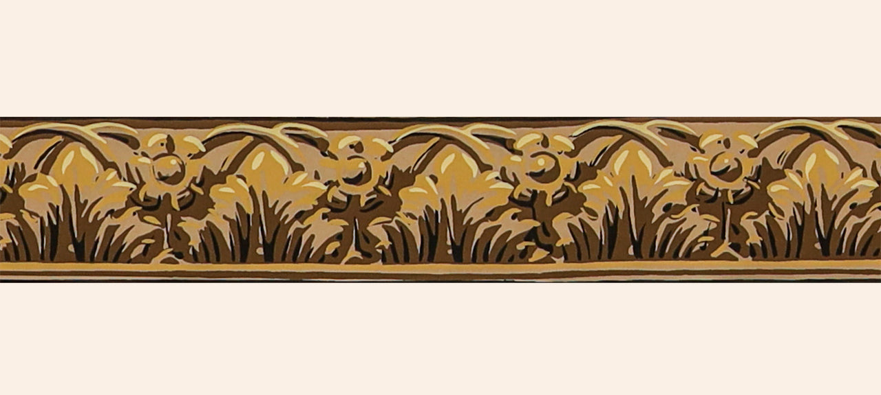 hembus-borte-4053-c-akanthus-mit-bl-ten-beige-7-2-cm image 1