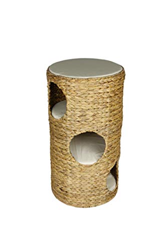 lycce-katzentonne-3-etagen-wasserhyazinthe-h73cm-40cm-mit-4-kissen-natur image 2