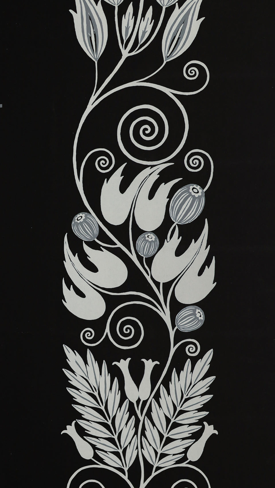 hembus-tapete-649-czeschka-papiertapete-grau-jugendstil-ranken-48-0-cm image 1
