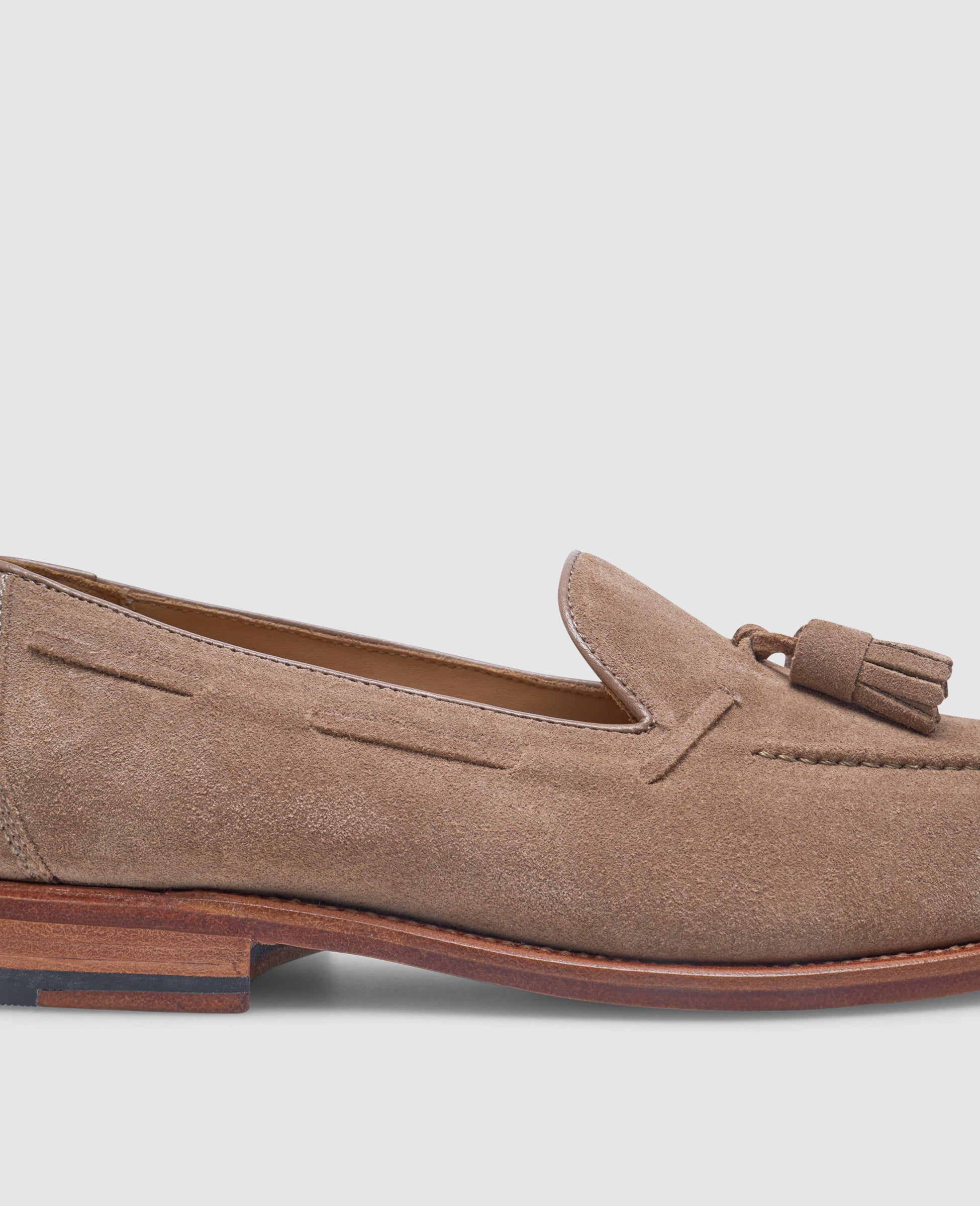 dinkelacker-wien-plain-tassel-v-loafer-beige-kalbvelours image 5
