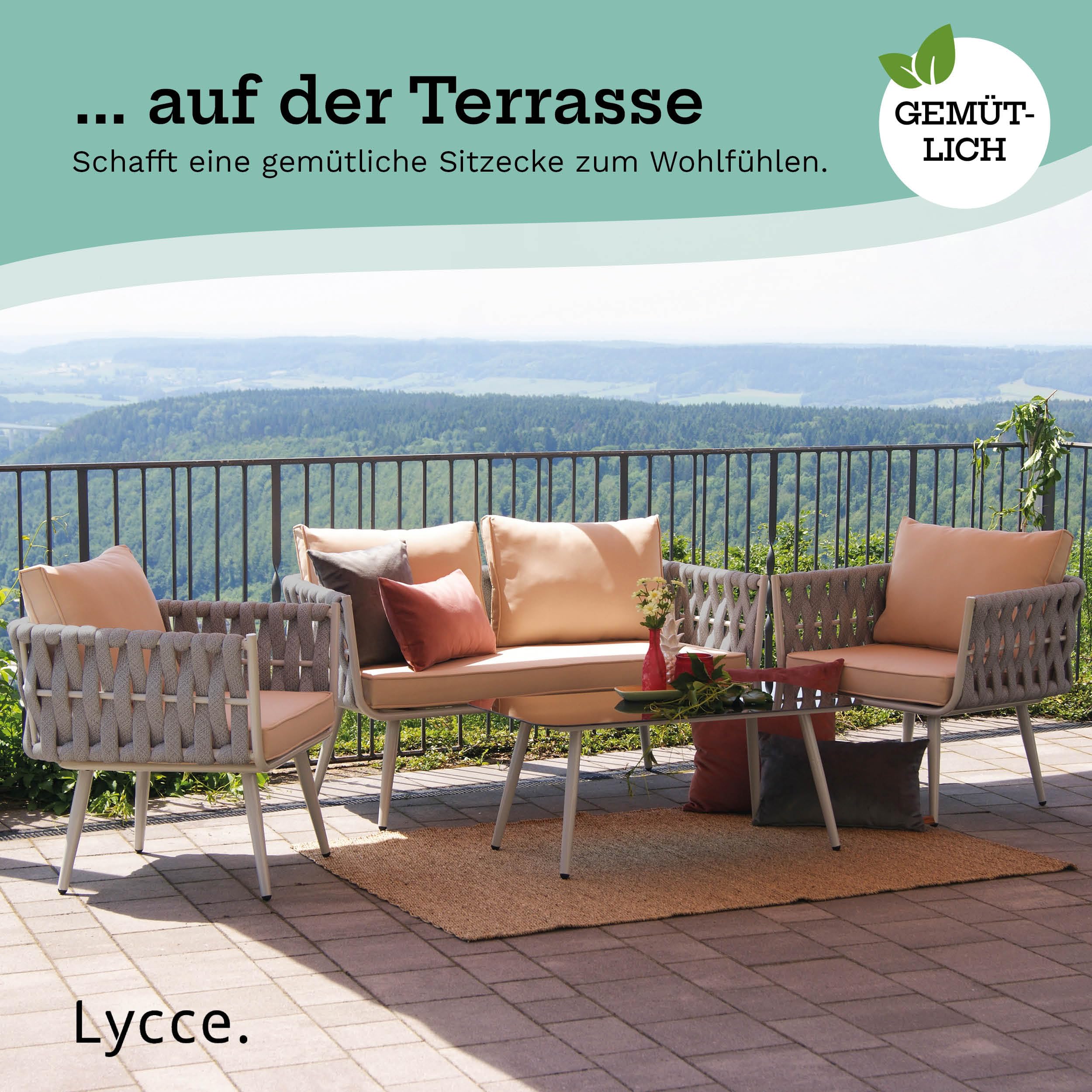 lycce-terrassenm-bel-gartenm-bel-set-4-sitzer-grau-rubber-cotton-mit-alu-gestell image 8