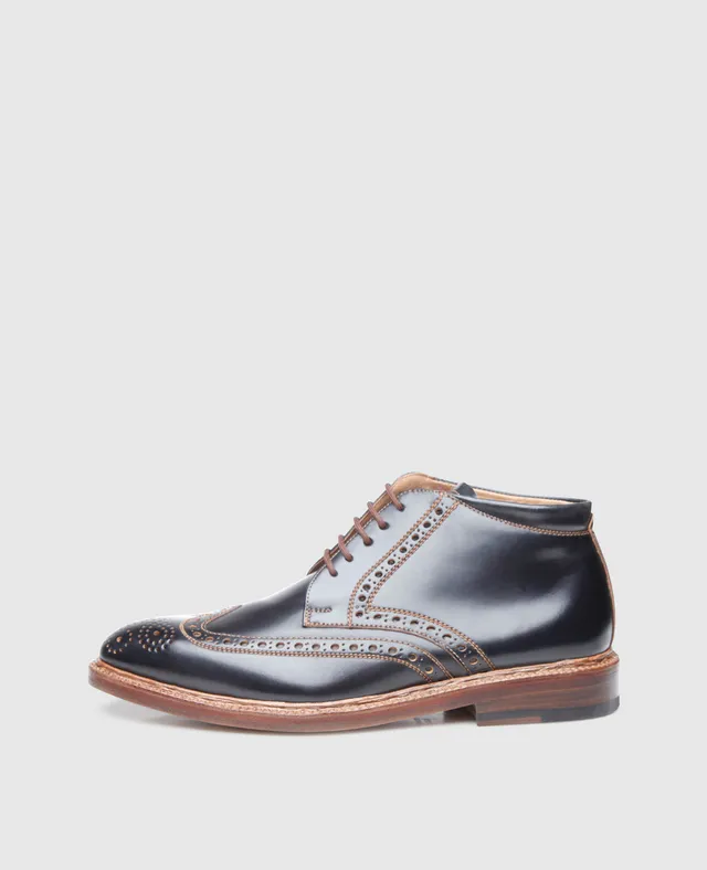 dinkelacker-luzern-full-brogue-c-derbyboot-schwarz-shell-cordovan image 1
