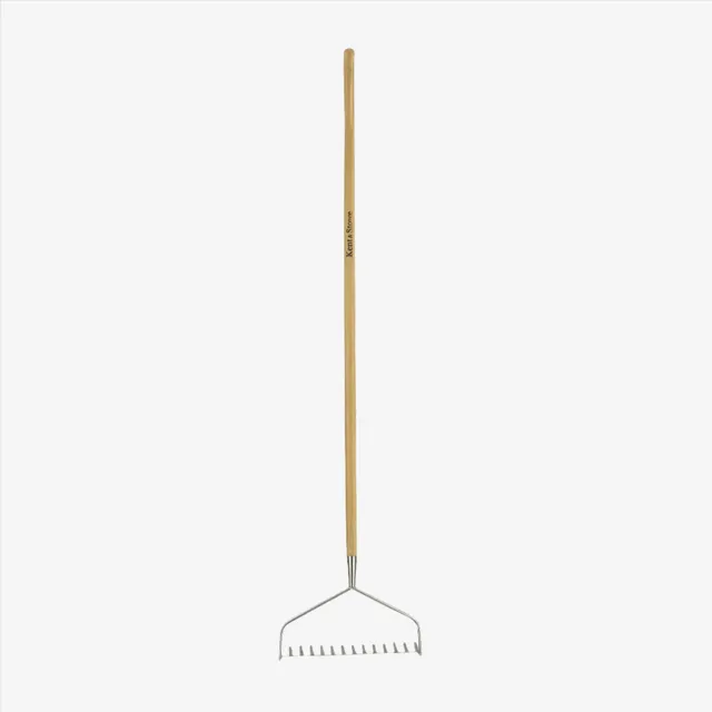 kent-stowe-edelstahl-bodenrechen-soil-rake-langstiel image 1