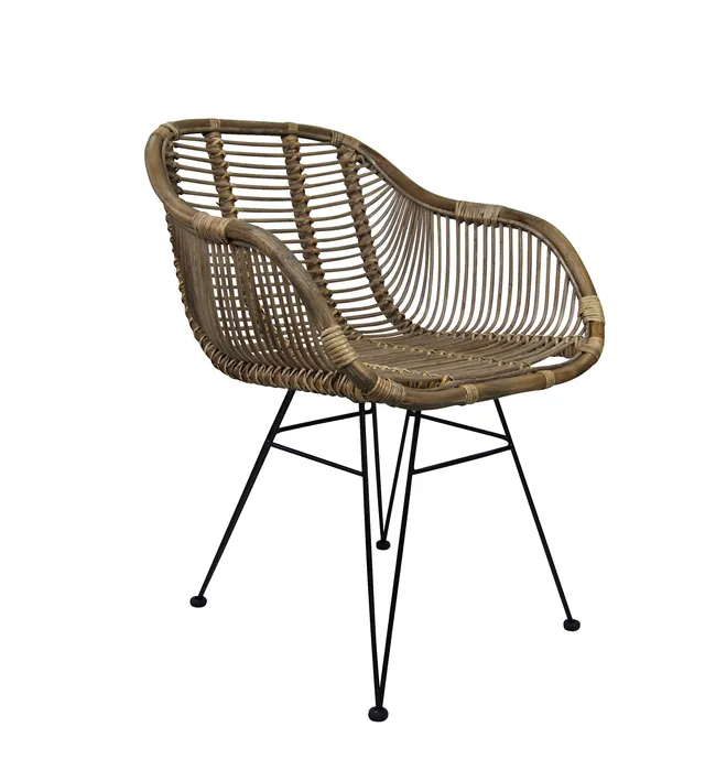 lycce-rattanstuhl-mars-b-ware-braun-mit-armlehne-sitzh-he-45-cm image 1