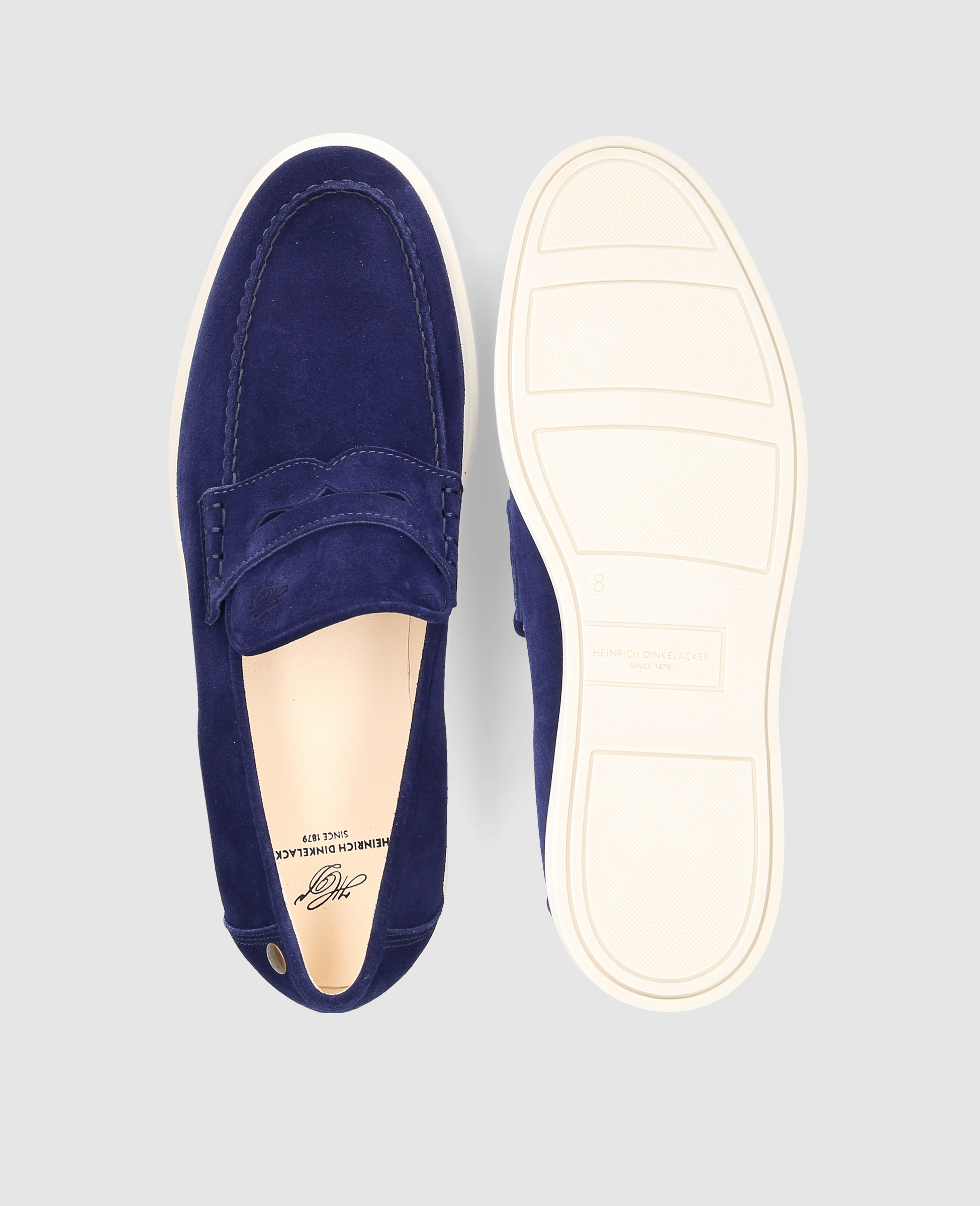 dinkelacker-genua-penny-v-blau-penny-loafer-aus-kalbsvelours image 7