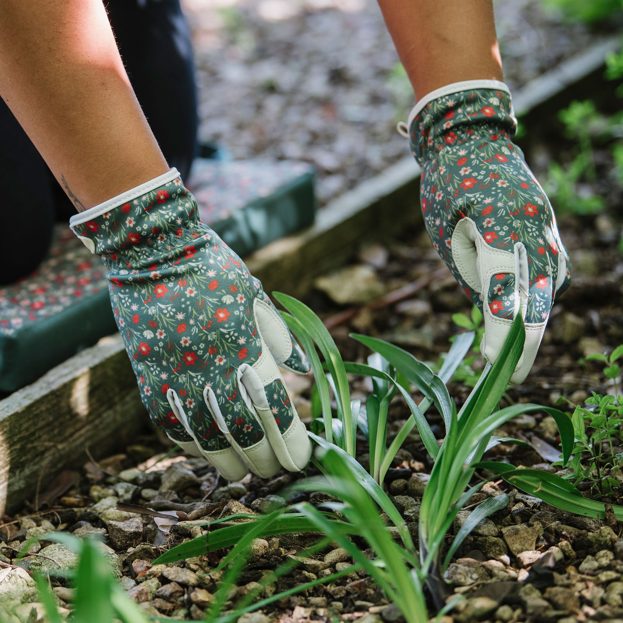 kent-stowe-teal-meadow-flowers-lederhandschuhe-damen-s image 2