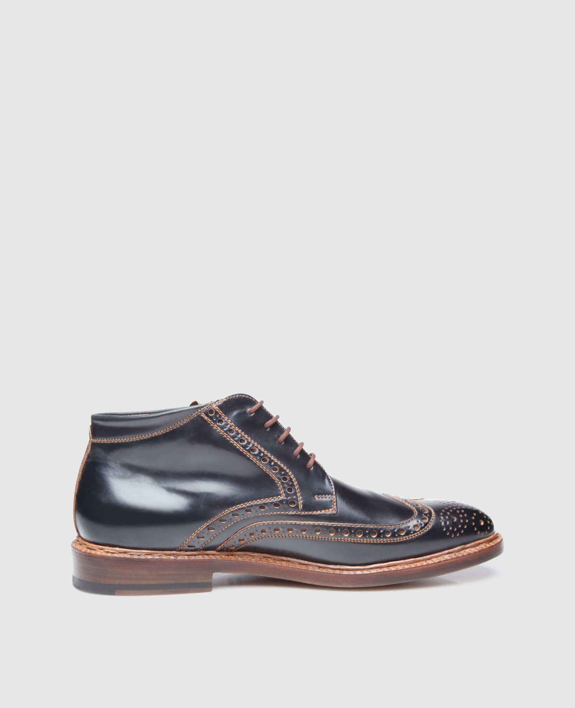 dinkelacker-luzern-full-brogue-derby-boot-schwarz-cordovan image 4