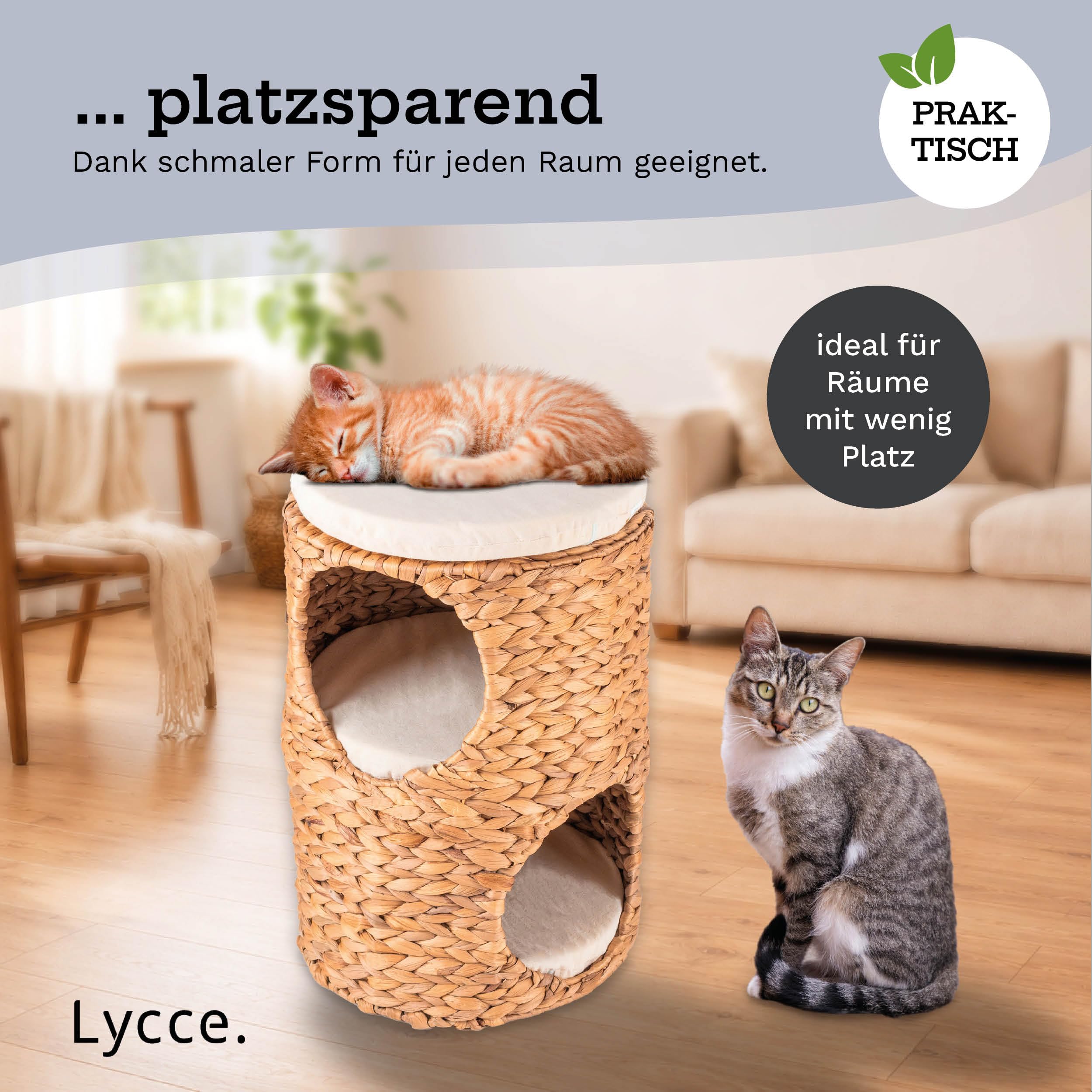 lycce-katzentonne-wave-f-r-kleine-katzen-wasserhyazinthe-h47xb32cm image 7