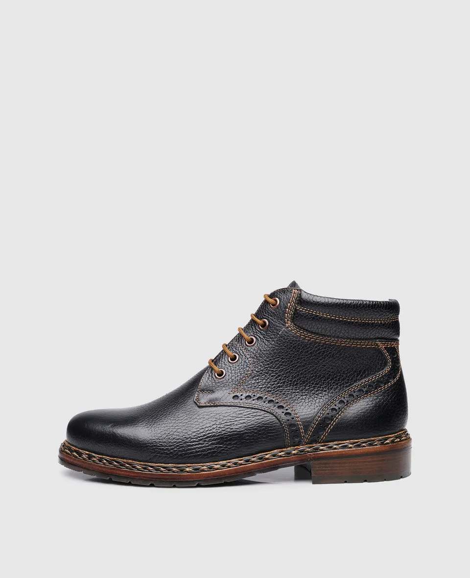 dinkelacker-buda-plain-az-boot-black-genarbtes-kalbsleder image 1