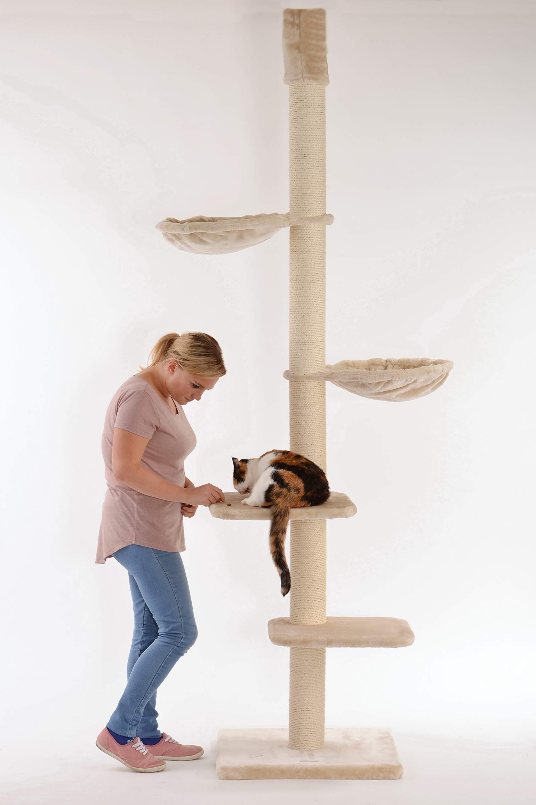lycce-xxl-kratzbaum-atlas-deckenspanner-beige-230-cm image 2