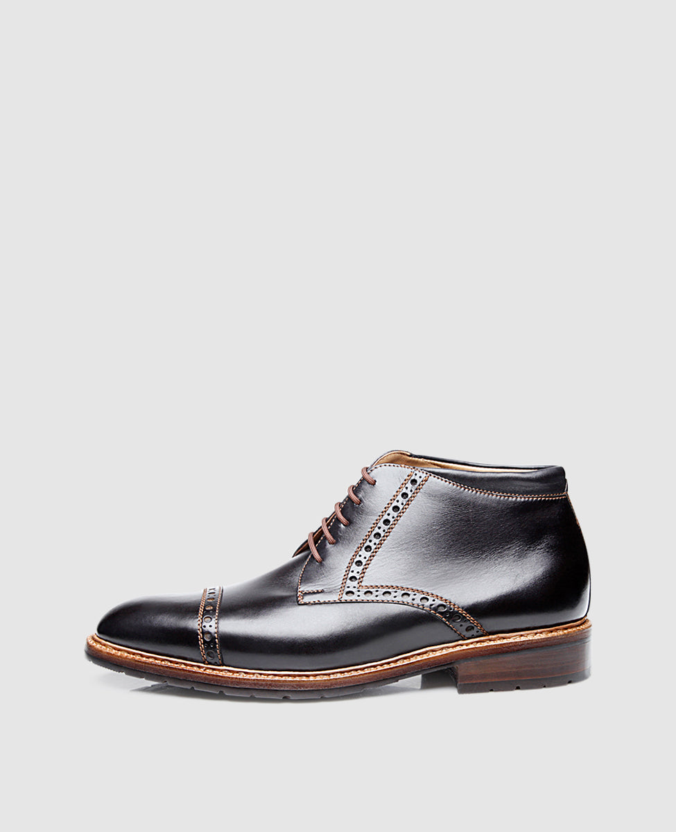 dinkelacker-luzern-quarter-brogue-sc-stiefelette-schwarz image 1