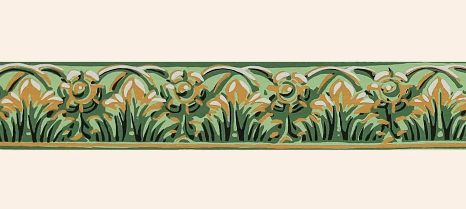 hembus-borte-4053-d-akanthus-mit-bl-ten-bord-re-gr-n image 1
