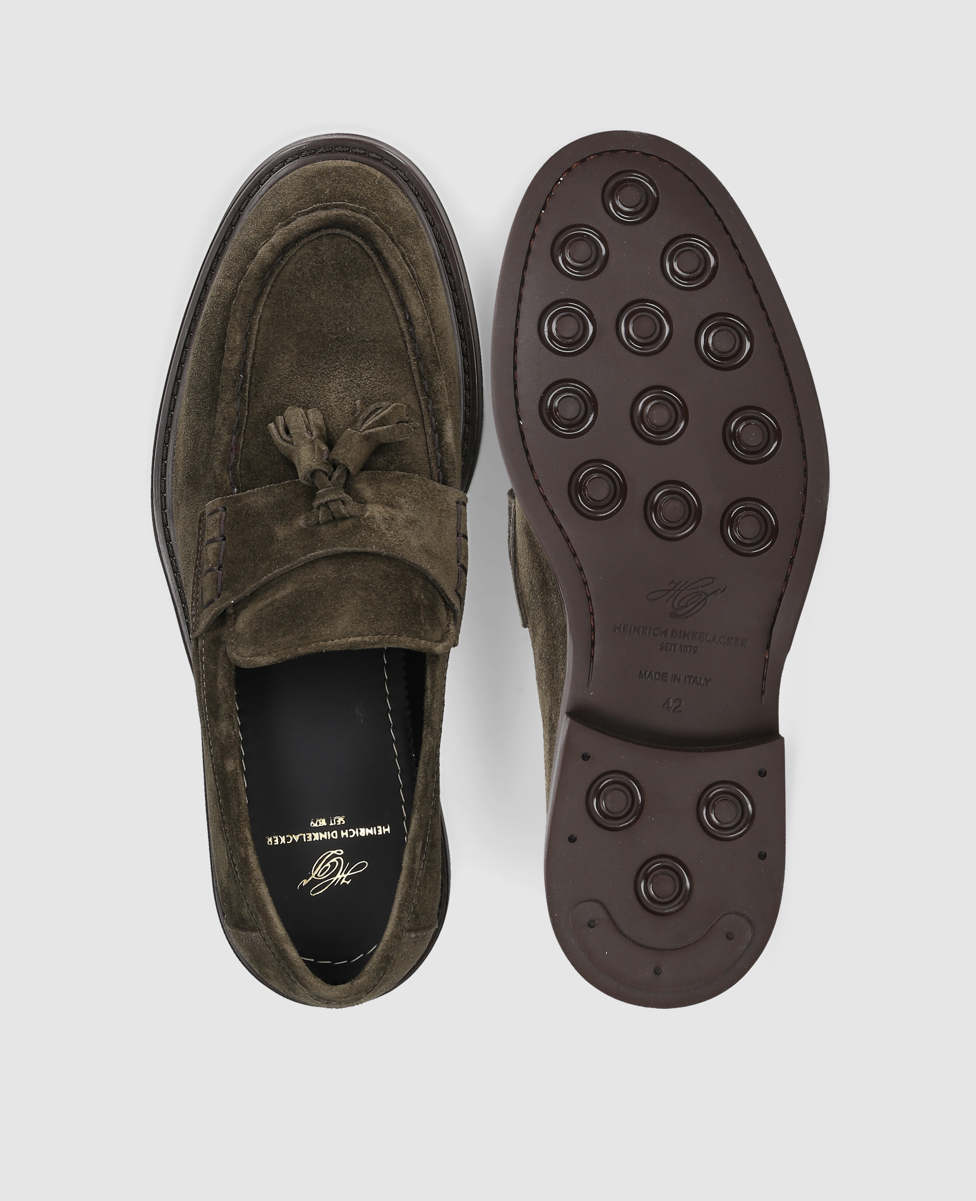 dinkelacker-florenz-plain-v-tassel-loafer-dunkelgr-n-velours-2 image 7