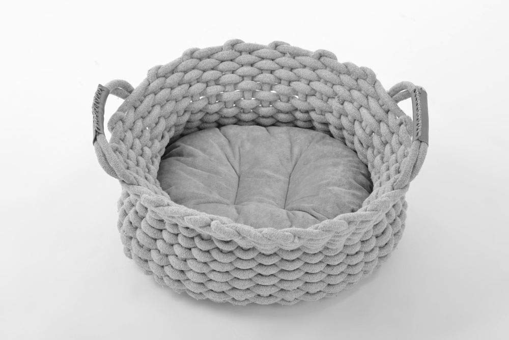 lycce-katzenbett-hundebett-kuschelnest-rope-grau-40-x-15-cm image 4