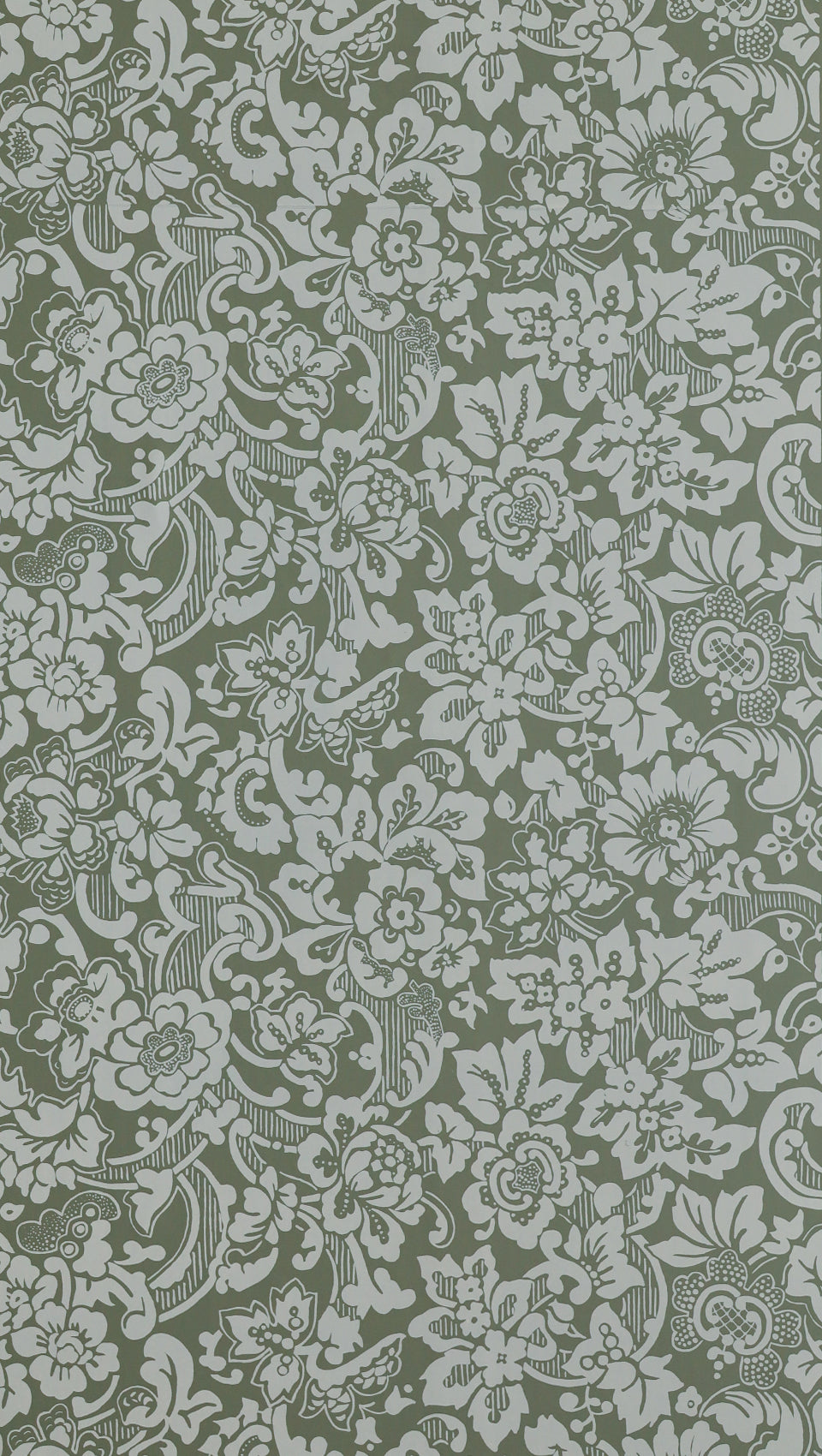 hembus-tapete-431-a-wei-e-blumenranke-papiertapete-47-cm-gr-n image 1