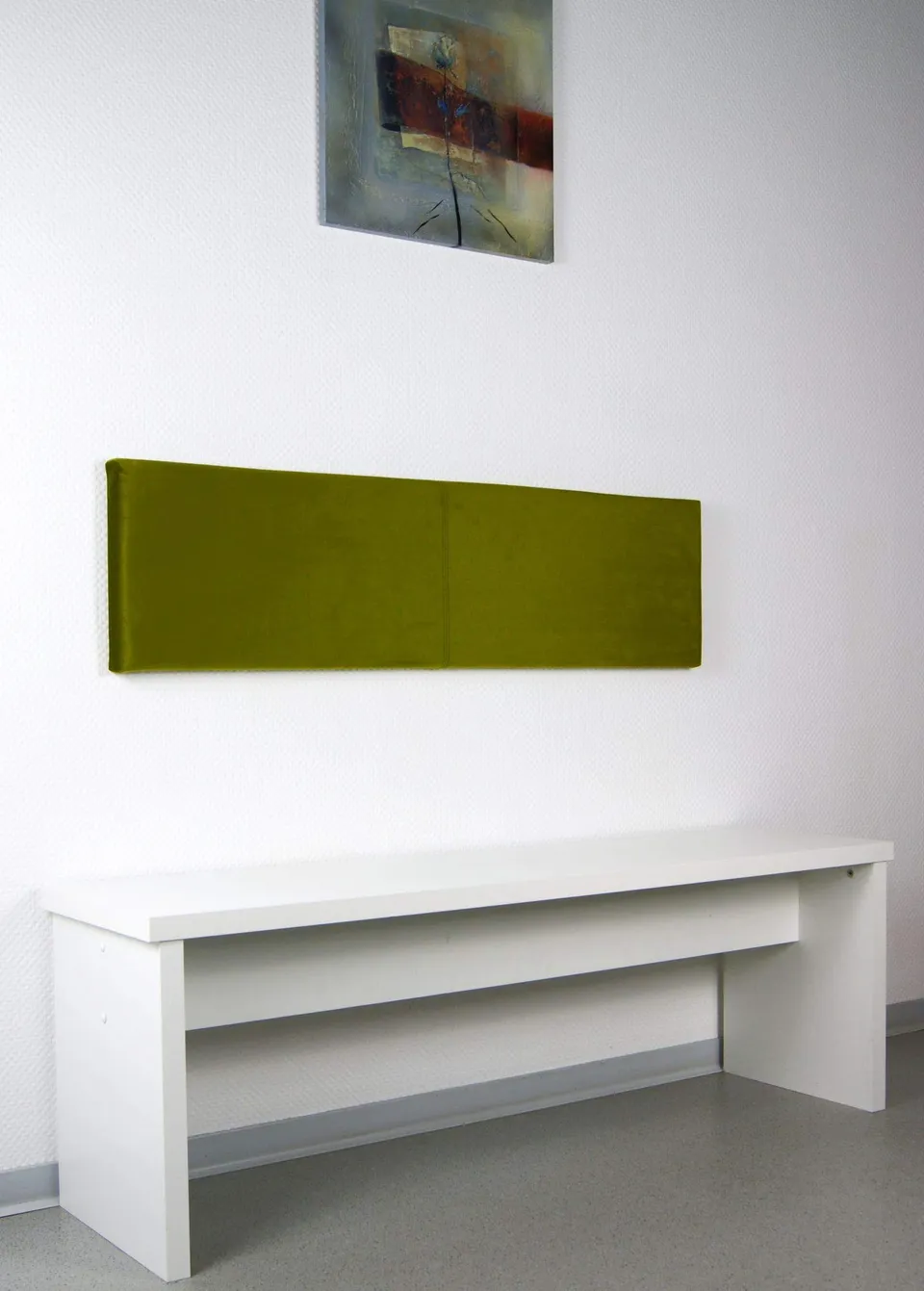 lycce-l-wand-kissen-samt-oliv-115-x-30-x-4-cm-mit-montage-set image 1