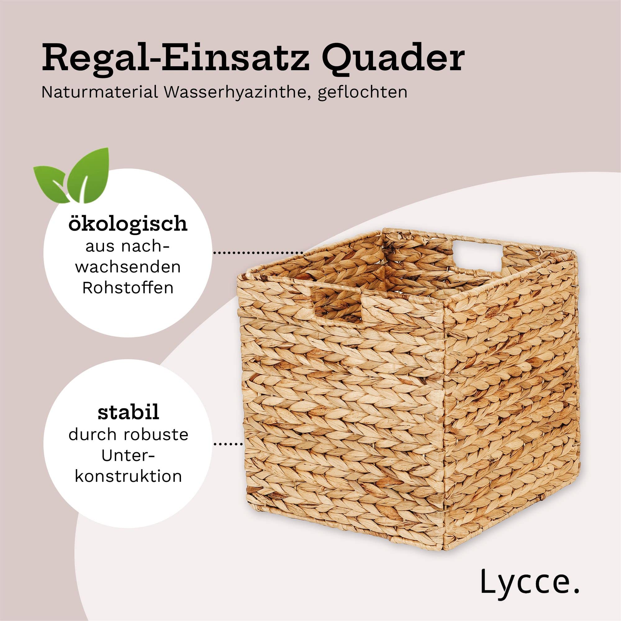 lycce-kallax-box-aufbewahrungskorb-wasserhyazinthe-natur-33-x-33-x-33-cm image 2