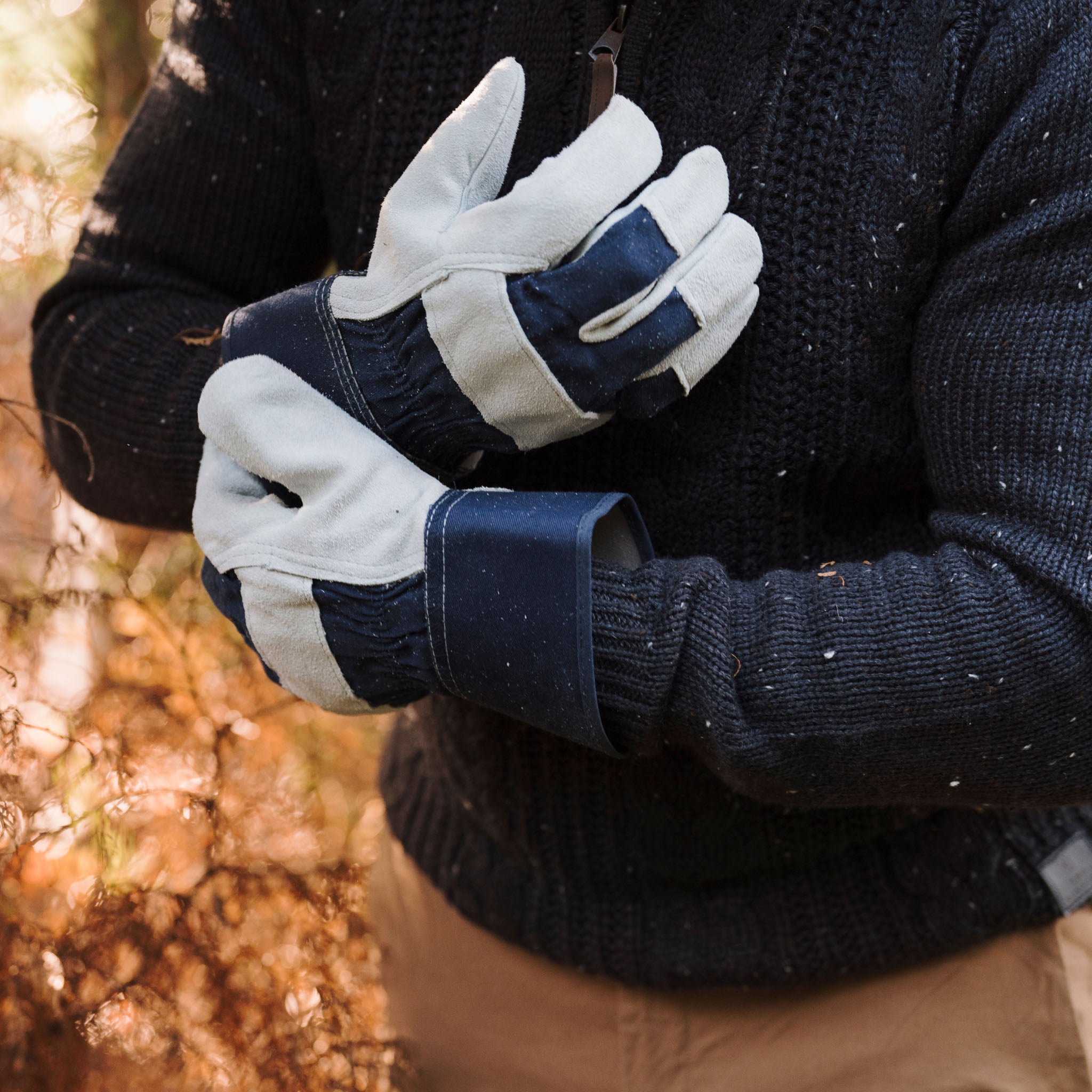 kent-stowe-navy-rigger-handschuhe-gef-ttert-gr-e-m image 3