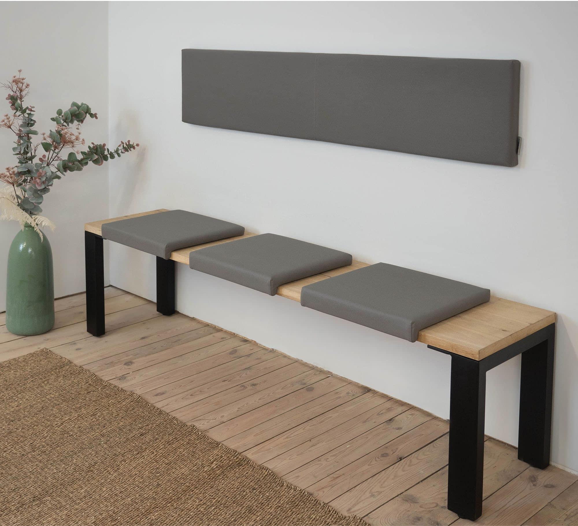 lycce-xxl-wandkissen-lederimitat-taupe-150-x-30-cm-mit-montage-set image 2