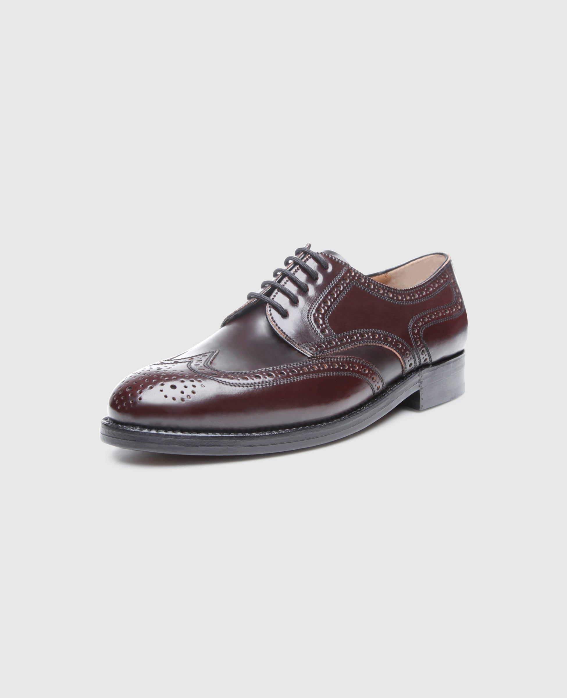 dinkelacker-london-full-brogue-c-derby-herrenschuh-oxblood image 2