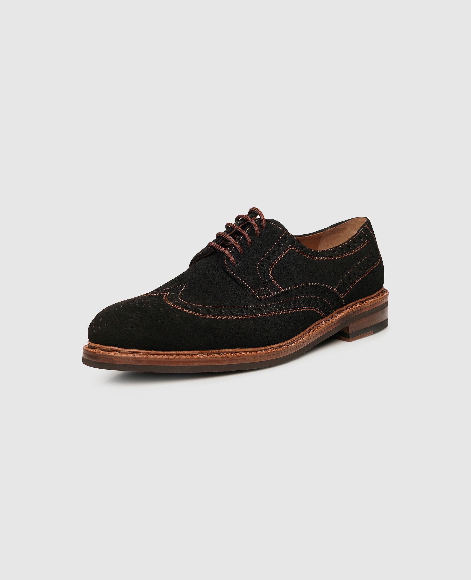 dinkelacker-luzern-full-brogue-v-derby-schwarz-kalbvelours image 2