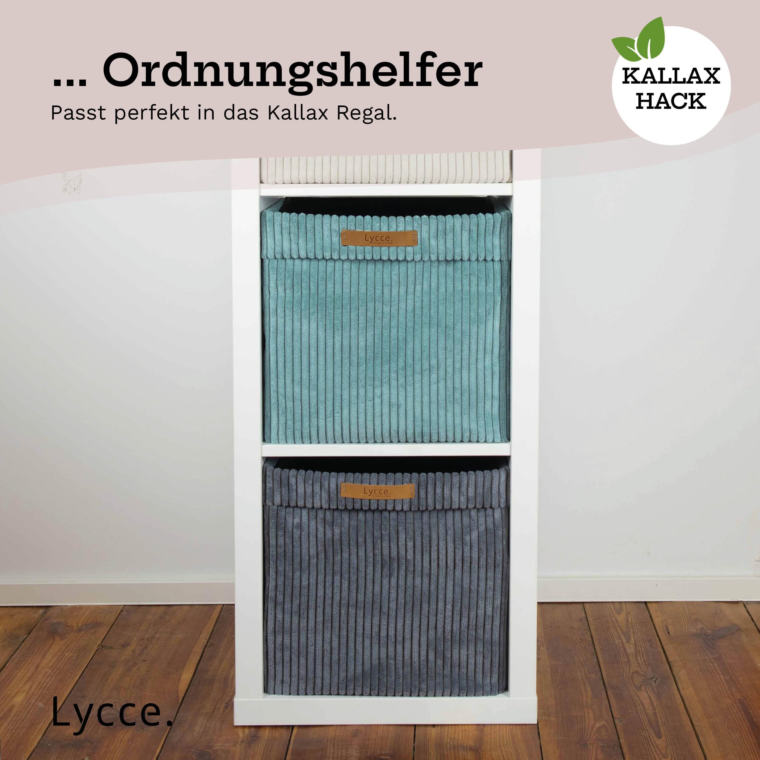 lycce-kallax-box-cord-faltbox-mit-abnehmbarem-bezug-t-rkis-33-x-33-x-31-cm image 8